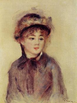 皮埃爾 奧古斯特 雷諾阿 Bust of a Woman Wearing a Hat 皮埃爾 奧古斯特 雷諾阿 Bust of a Woman Wearing a Hat